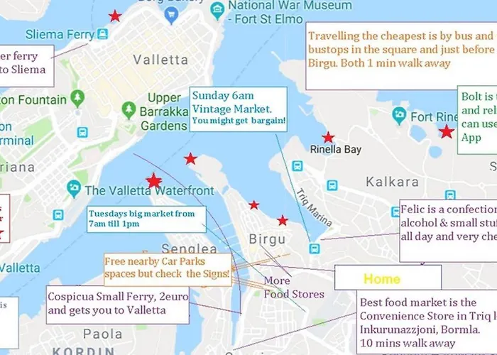 Vittoriosa' Seafront 2 Bed Highly Furnished